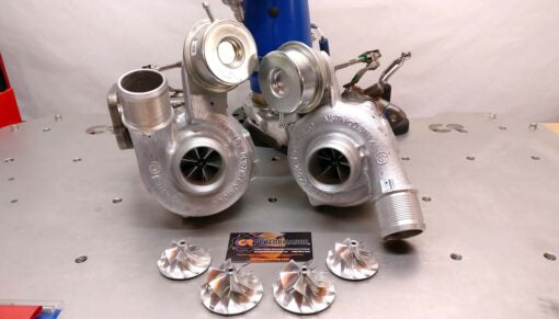 2018-2020 F-150 2.7L EcoBoost Stage 4 43mm/45mm CR 8 Blade Turbine – Upgrade Turbo Set