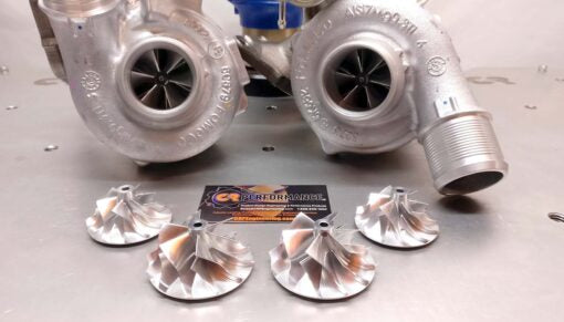 2018-2020 F-150 2.7L EcoBoost Stage 4 43mm/45mm CR 8 Blade Turbine – Upgrade Turbo Set