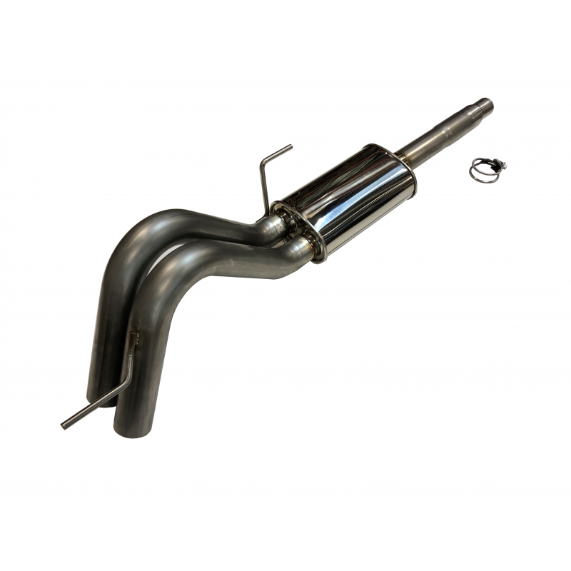 SPD 2011-2014 F150 3.5L & 5.0L Off-road Axle Dump Dual Exit 304SS Cat Back Exhaust Kit